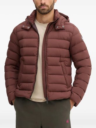 Colmar quilted hooded jacket - men - Polyamide/Polyamide/Duck Down/Duck Feathers - M - Brown