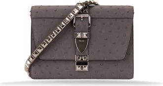 Prada Schoudertas - Dames - Schoudertassen - Grijs - ONE Size - Leer - Tassen