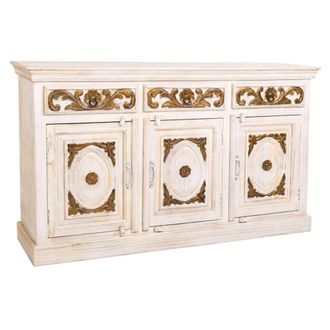 Wanderlust Deco Aparador de madera marr&oacute;n 153x41x90