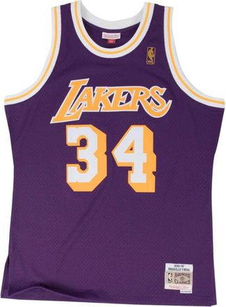 Mitchell & Ness NBA Lakers Jersey Shaquille ONeal - Heren - Fitness - Paars - M - Polyester - Fitness