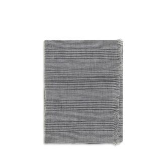 Brunello Cucinelli Gray Linen Womens Scarf