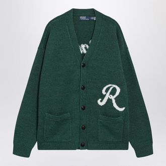 Polo Ralph Lauren Forest Green Cardigan With Ralph Logo