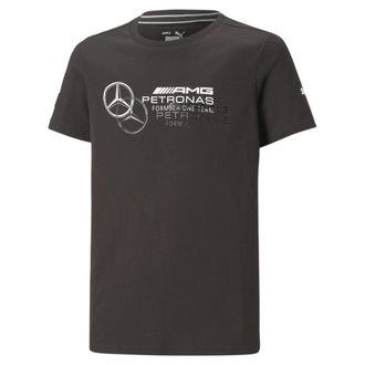 Puma Youth Mercedes-AMG Petronas Motorsport Logo T-Shirt, black, 6 Years