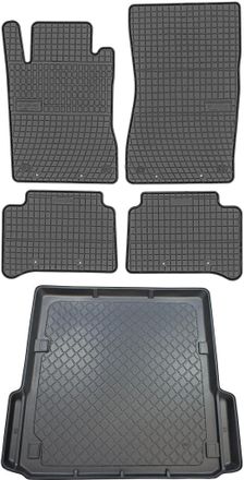OEM Juego De Alfombrillas De Goma Para Coche Y Maletero Para Mercedes Clase E W211 Familiar (2003-10.2009)