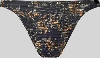 HOM Slip mit Strukturmuster Modell Iraty in Mittelbraun, Gr&ouml;&szlig;e M