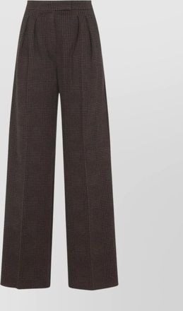 Max Mara prince of wales check trousers