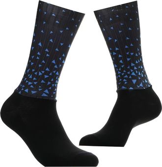 Generic Aero Cycling Socks Black/Blue Size 8-11 UK