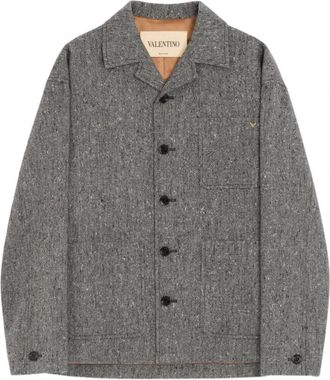 Valentino Garavani Lichte Jassen - Heren - Zomerjassen - Grijs - M - Jassen