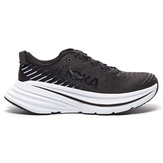 Hoka One One Hoka Bondi X Textile Synthetic Mens Low Top Trainers - Black White - Size:UK 10.5