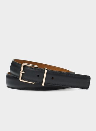 Maison Boinet Womens Square buckle minimalist leather belt