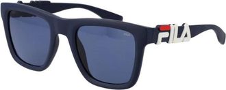 Fila Plastic Zonnebril met UV-bescherming - Heren - Zonnebrillen - Blauw - ONE Size - Accessoires