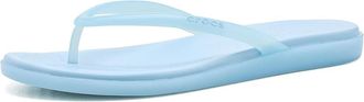 Crocs Miami Round Toe Flip Flop Sandals Womens Sandals Sky Blue Jelly : 10 M, Synthetic