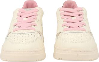 Autry Medalist Low Leopard Print Accent Leather Sneakers