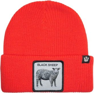 Goorin Brothers Accessoires, Dames, Rood, ONE Size, Wol, Animal Farm Beanie Hoed Rood Logo