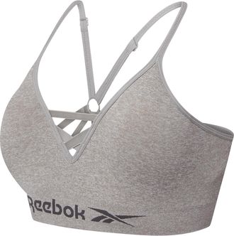 Reebok Womens Seamless Sports Bra | Womens Sports Bras with Halter Neck Design | High Support, Non Wired and Comfortable Bra Available in 4 Size | Black, Gre
