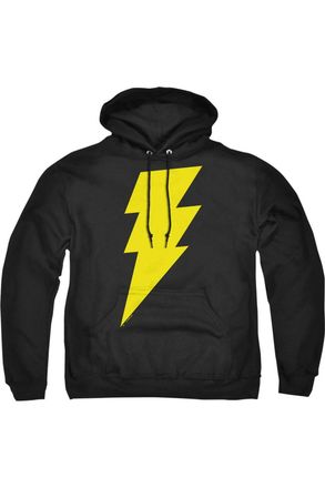 Gildan Justice League Black Adam Bolt Adult Pull Over Hoodie / Hooded Sweatshirt