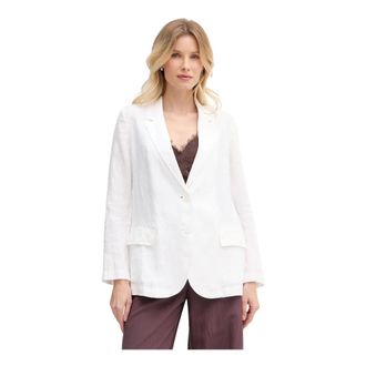 Benetton Dames, Jassen, Wit, Maat: XL Linnen