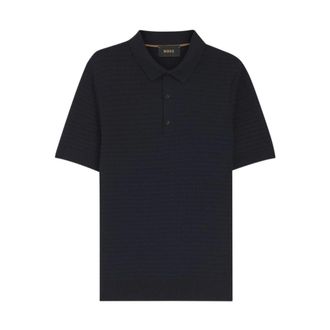 HUGO BOSS Polo Shirts, male, Blue, Size: 2XL Camel Sweaters