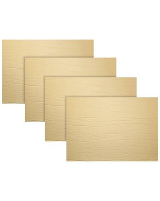Fortessa Set Of 4 Strata Rectangle Leather Placemats