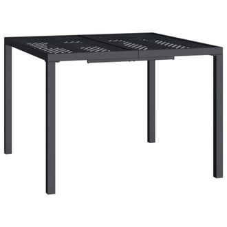 Berkfield Home Garden Table Anthracite 100x100x72 cm Steel in Black | Size: 100 x 100 x 72 cm
