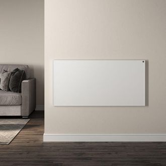 Sonni Radiatore a infrarossi in cristallo di carbonio Riscaldatore elettrico a parete Riscaldamento elettrico IP54 bianco 1205x605x22mm 700W, protezione da