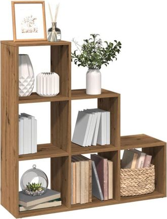 vidaXL Libreria Divisorio 3Piani Rovere Artigianale 99x29x99Truciolato - Vidaxl
