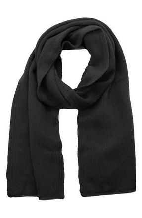 Portolano Cashmere Jersey Scarf in Black at Nordstrom Rack