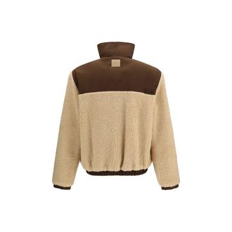 Ami Fleece Colour-Block Jacket - Beige