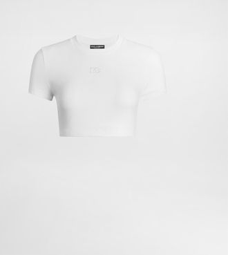 Dolce & Gabbana T-shirt M/corta Giro - Woman T-shirts And Sweatshirts White 36