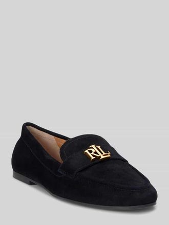 Lauren Ralph Lauren Loafer aus echtem Veloursleder in Black, Gr&ouml;&szlig;e 37,5