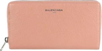 Balenciaga Tweedehands leren portemonnees - Dames - Vintage Accessoires - Roze - ONE Size - Leer - Vintage