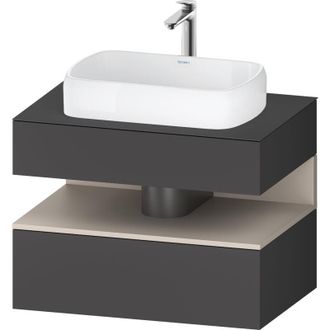 Duravit Duravit - Qatego Consola Mueble Bajo Lavabo, 1 Extra&iacute;ble, 1 Caj&oacute;n