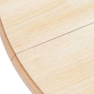 Berkfield Home Durable Dining Table White & Brown 106 cm Solid Rubber Wood