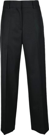 Palm Angels Dames, Broeken, Zwart, Maat: XS Wol