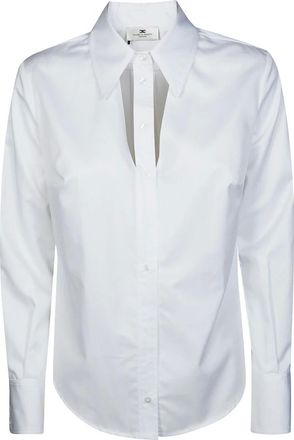 Elisabetta Franchi Mujer, Blusas y Camisas, Blanco, Talla: S