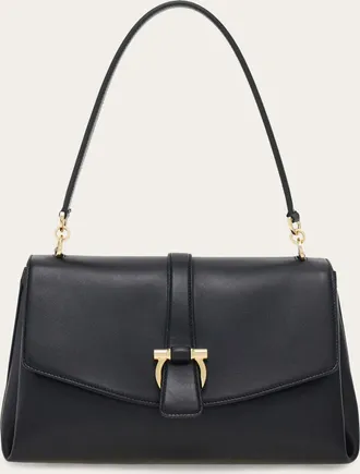 Ferragamo Women Front flap handbag (S) Black