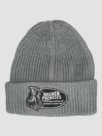 Broken Promises Last Words Beanie grau