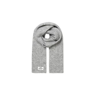 Mads Norgaard Accessoires, unisex, Grijs, ONE Size, Wol, Tosca Alona Scarf