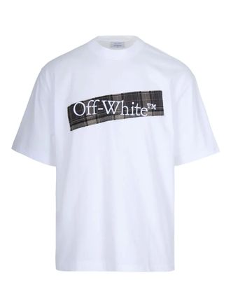 Off-white T-shirt Flannel Diagonal Skate - Bianco