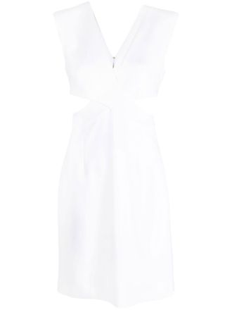 Genny Abito smanicato con dettaglio cut-out - Bianco