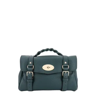 Mulberry Womans Alexa Heavy Green Leather Handbag