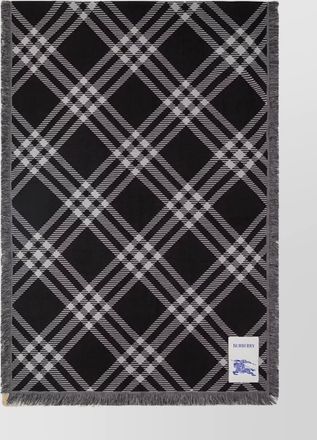 Burberry embroidered wool silk scarf
