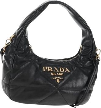 Prada Pre-owned Vintage Schoudertas - Dames - Vintage Schoudertas - Zwart - ONE Size - Leer - Vintage