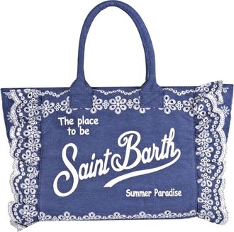 MC2 Saint Barth Handbags, female, Blue, Size: ONE SIZE Borsa Vanity Volant