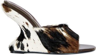 Azalea Wang Vasa Wedge Sandal in Cow at Nordstrom, Size 6.5