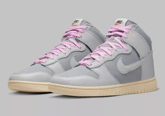 Nike Dunk High Premium DQ8800-001 Sneakers Men 12.5 Gray Lifestyle Shoes RHS3263