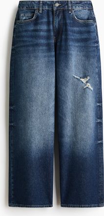 H&M Baggy Low Waist Jeans - Blue