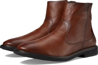 Marc Joseph New York Grand Ave Mens Whiskey Testone Zipper Ankle Boots JOBB958