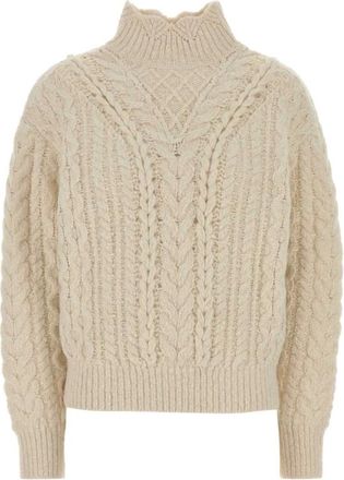 Isabel Marant Turtlenecks, female, White, Size: S Bolinea Sweater