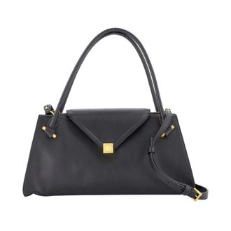 Versace Vitello Medium - Dames - Tassen - Zwart - Maat: ONE Size Leer
